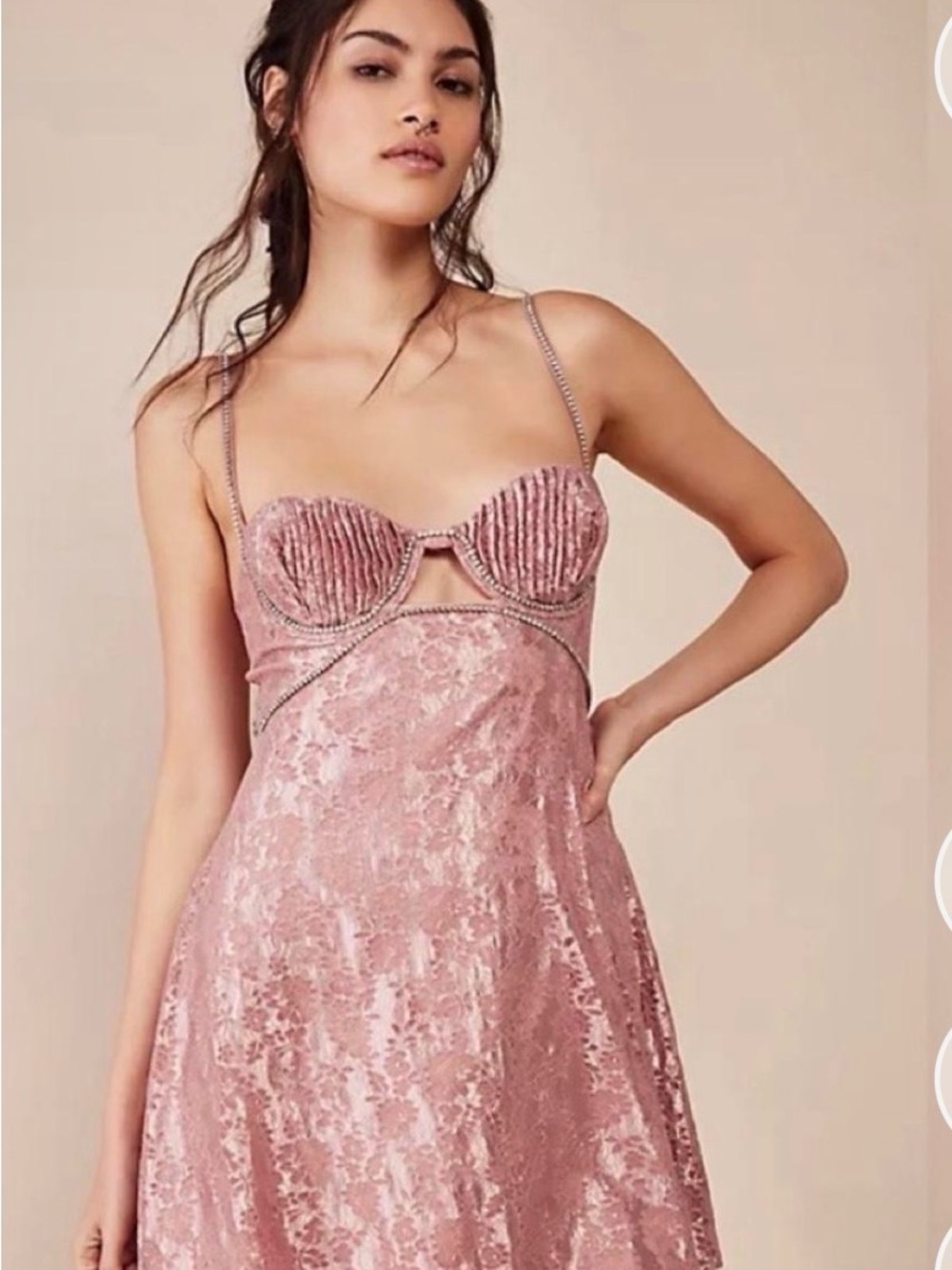 For Love & Lemons shai pink dress